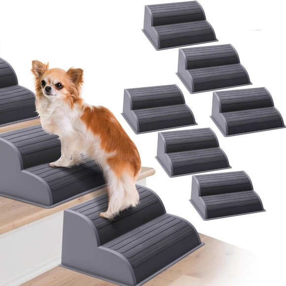 2-Step Modular Dog Ramp  (6-Pack, Grey) - Picture 8 of 9